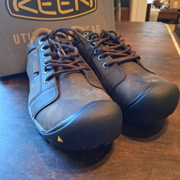 New In Box KEEN Utility LA Conner ESD Aluminum Toe Leather Work Shoe Sz 12W - Picture 2 of 8